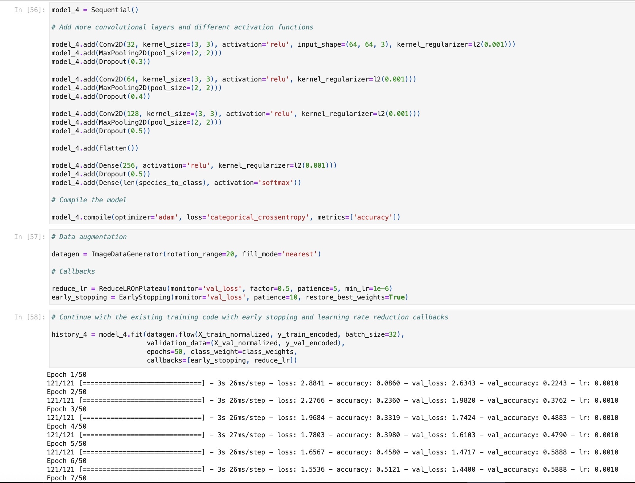 Model Design / Data Augmentation / Training