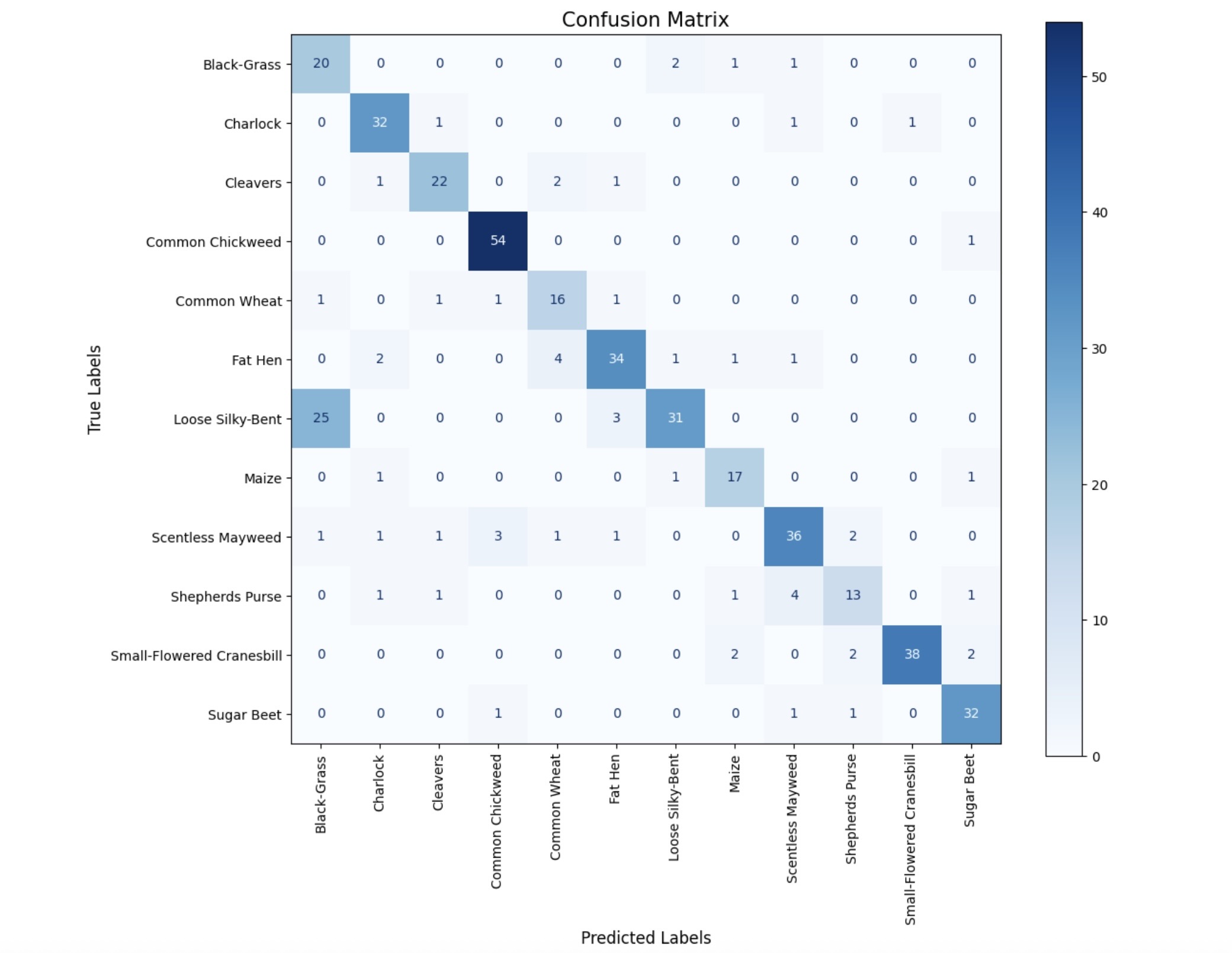 Confusion Matrix Visualization of Model Performance